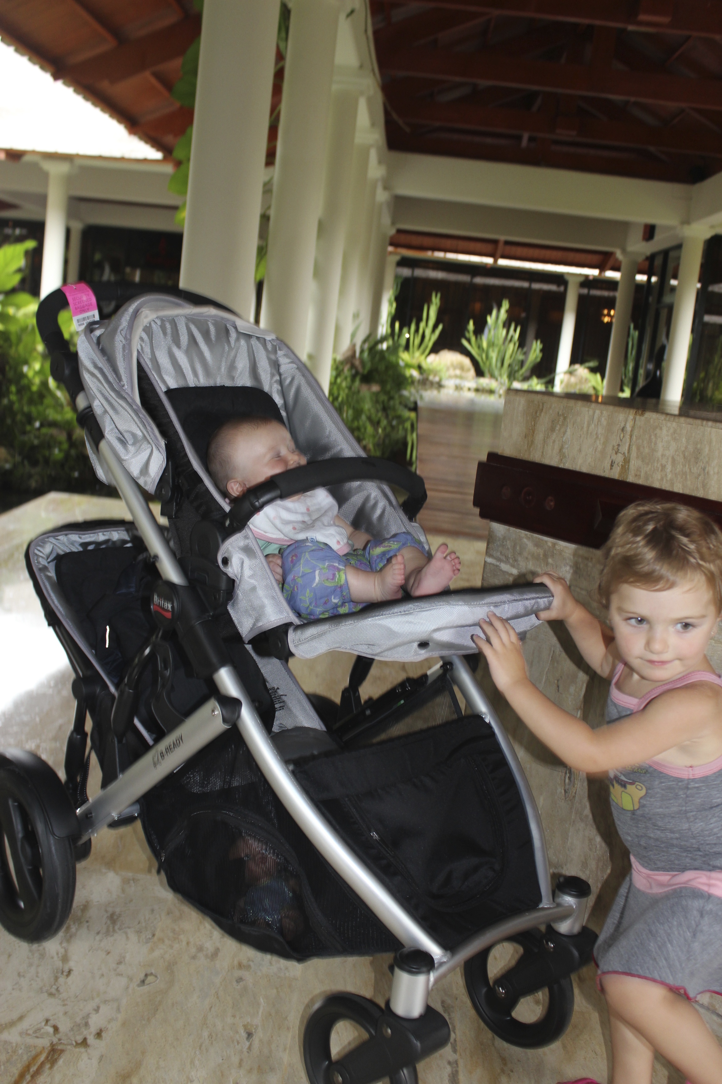 britax b ready double stroller review