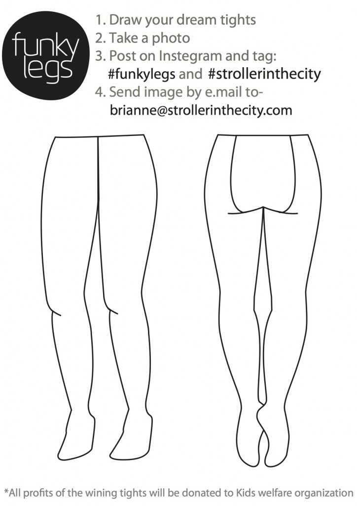 Funky legs - Draw your dream tights contest- StrolerInTheCity copy 2