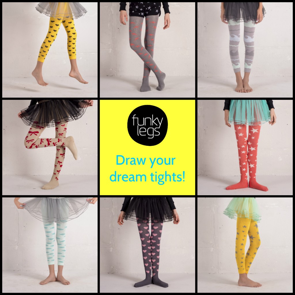 Funky-legs Draw your dream tights promotion