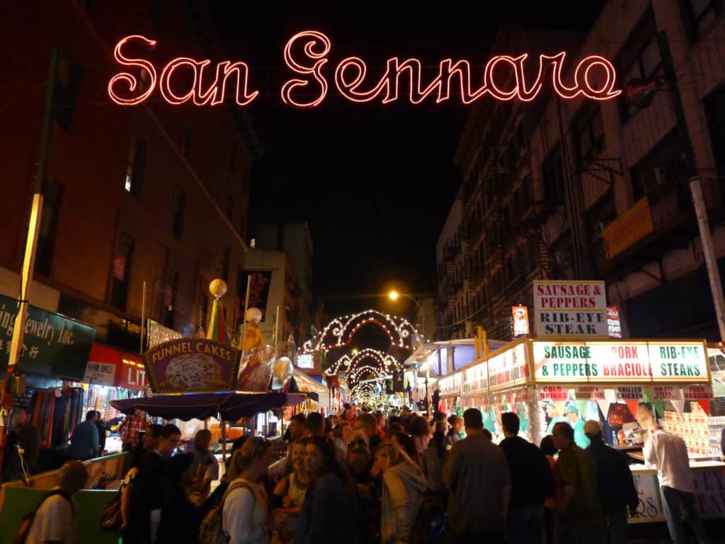 Feast Of San Gennaro in NYC