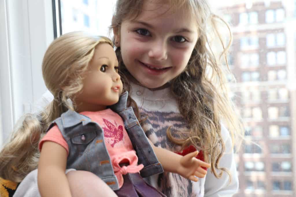 Child with American Girl Tenney