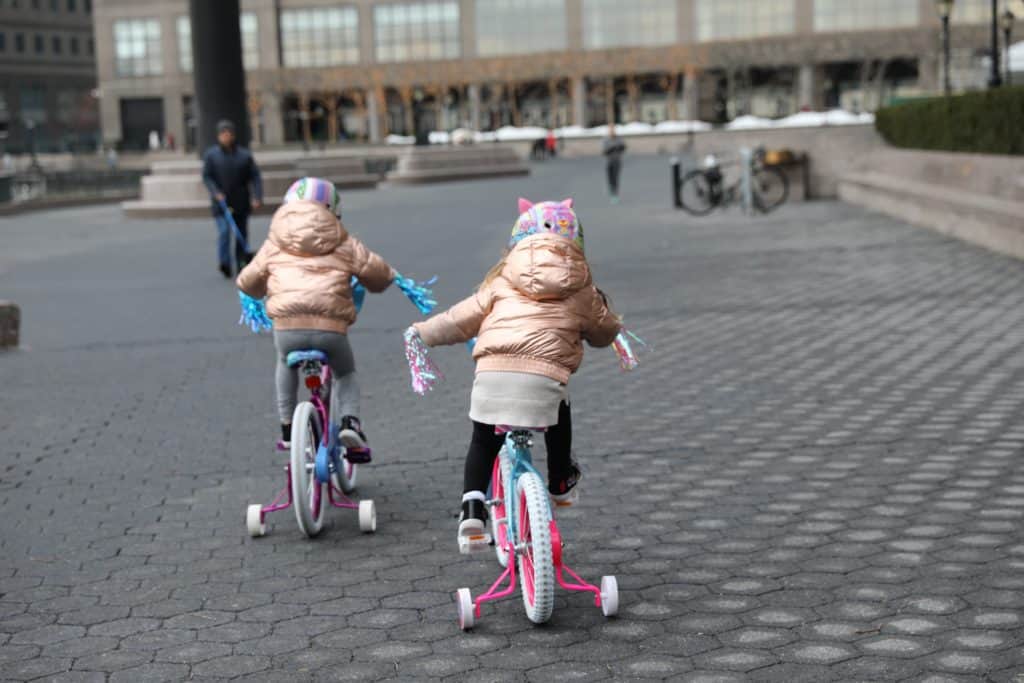 Children Biking In NYC