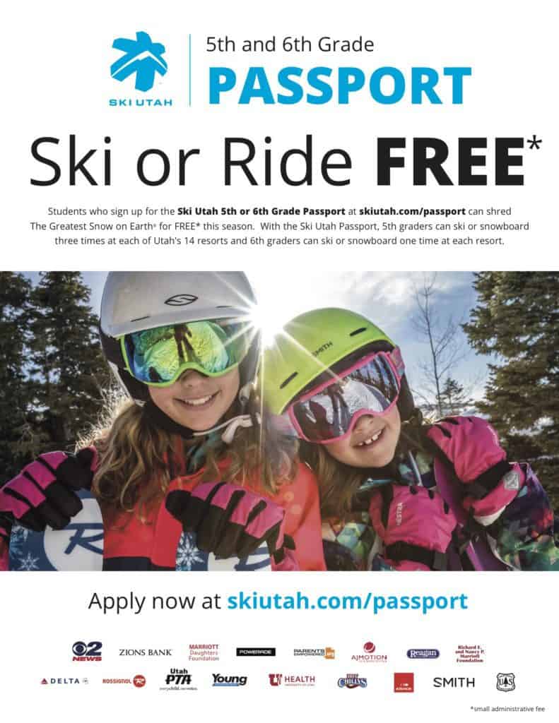The Ski Utah Passport Program advertisement
