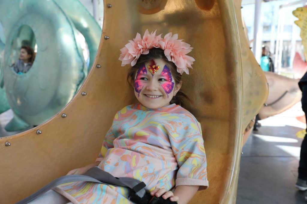 Little Girl's Birthday Party At The SeaGlass Carousel