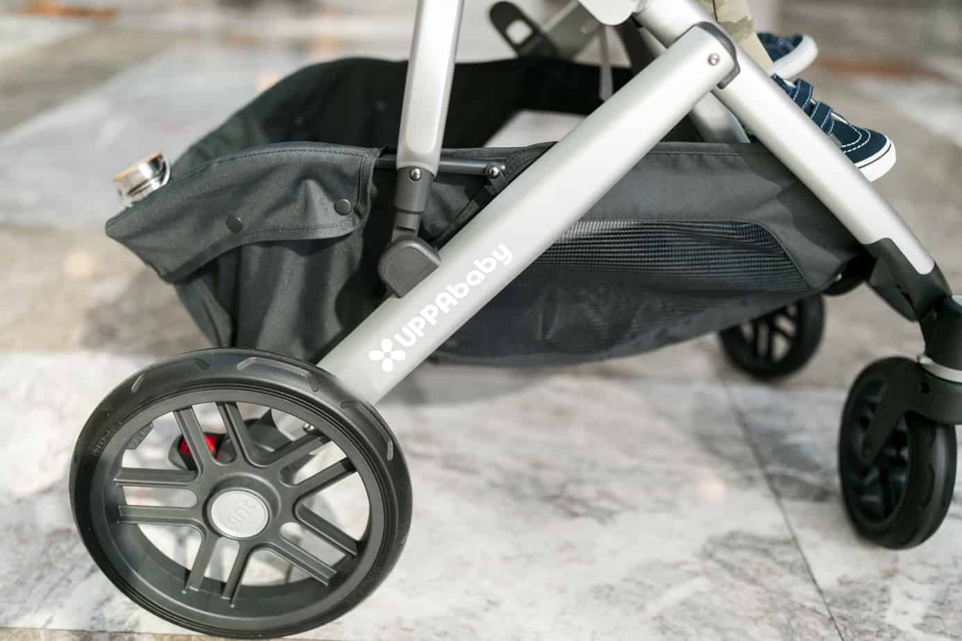 Lower basket of UPPAbaby stroller