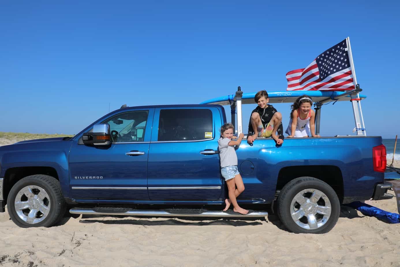 Family on one of their many road trips from NYC