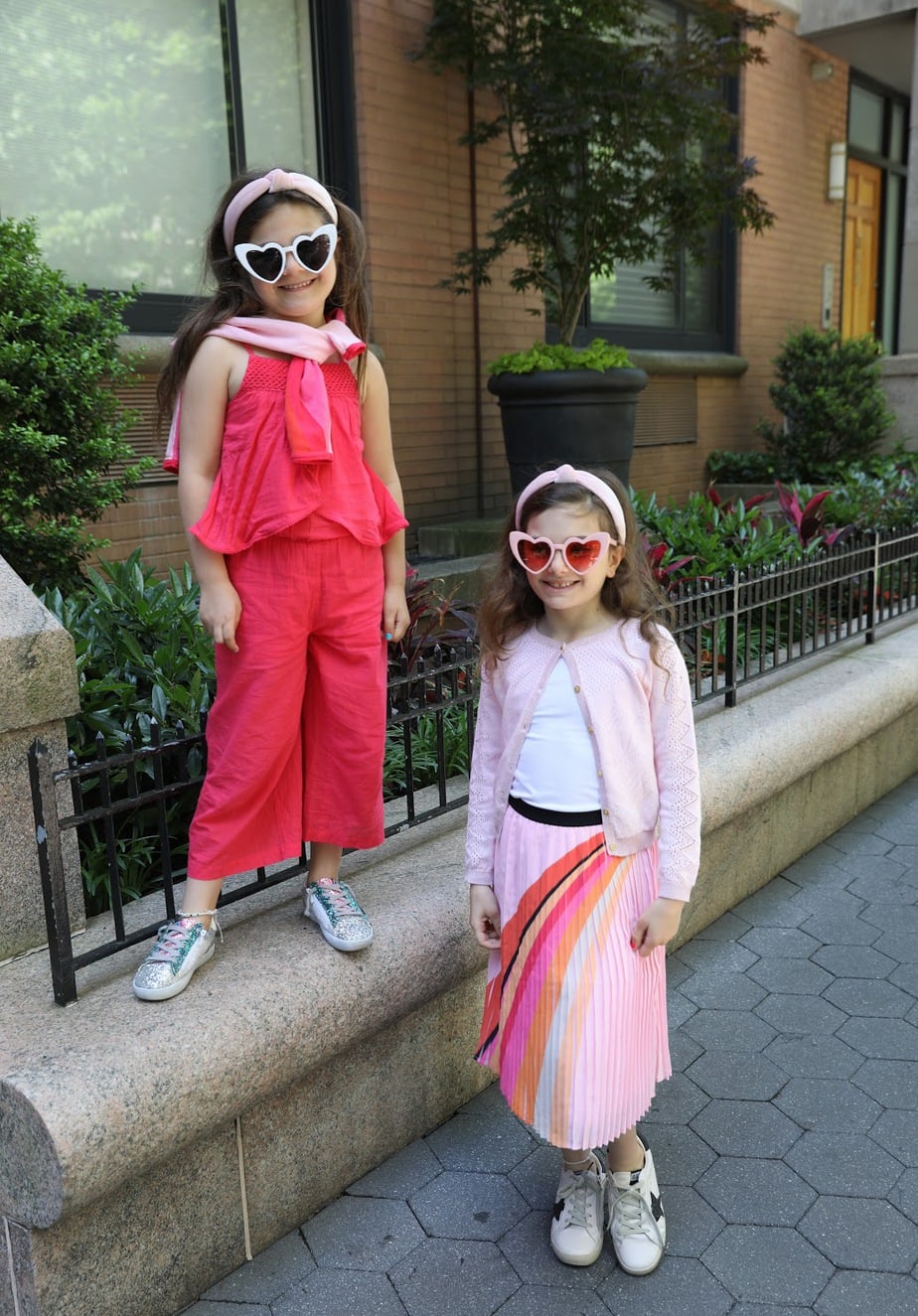 Girls in bright and fun Catimini Paris outfits