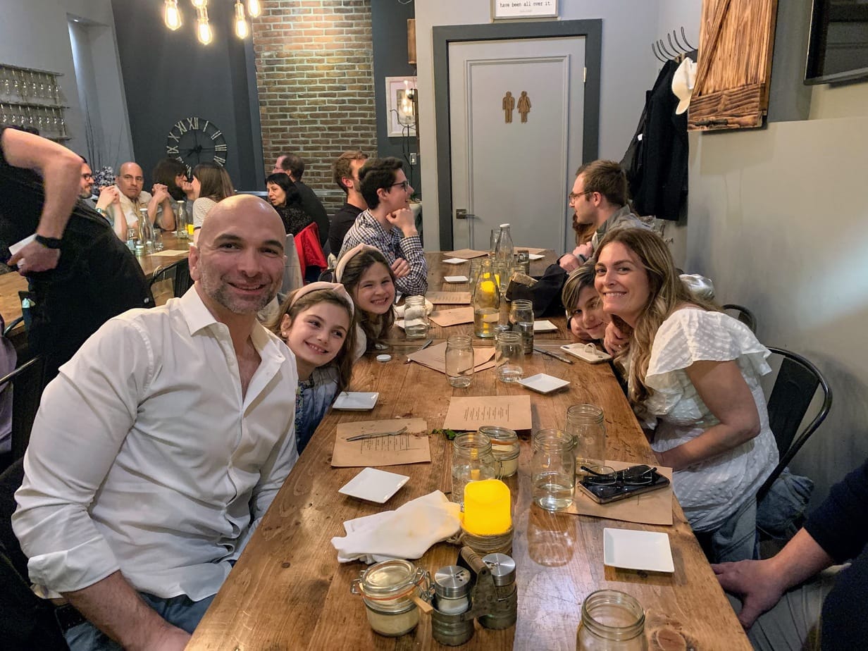 Family eating at TABLE in Boston's North Beach