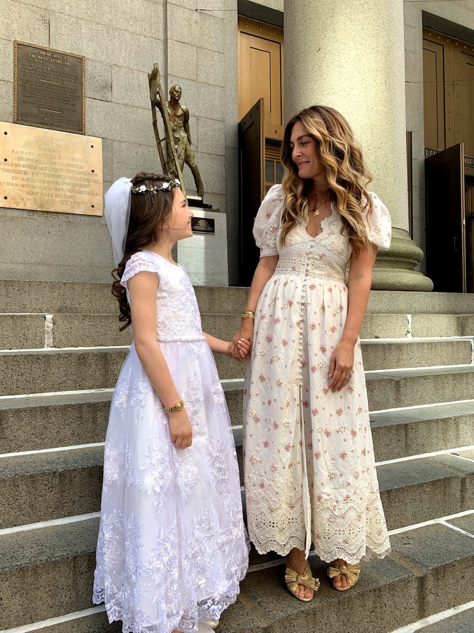 Mom & daughter at First Holy Communion