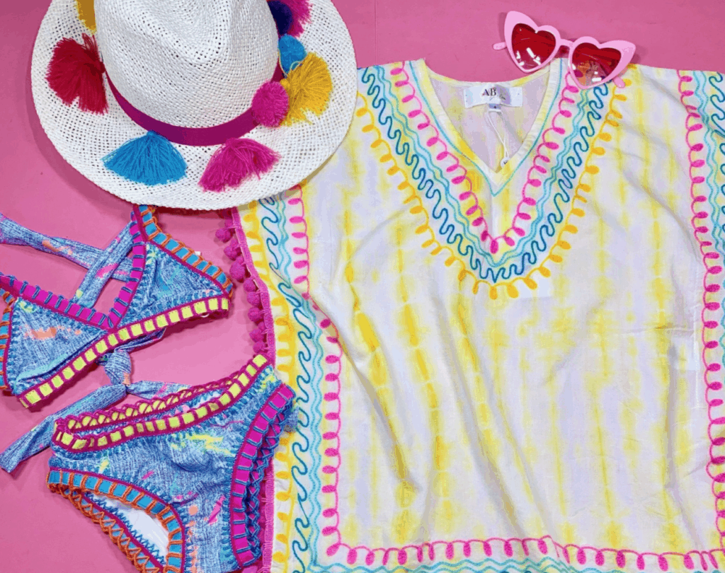 beachwear for kids plus coverups and accessories from Mini Dreamers