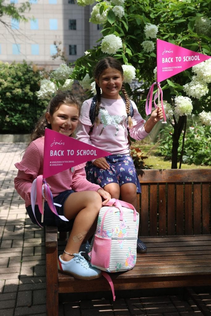 back to school fashion outfits and backpacks by Joules