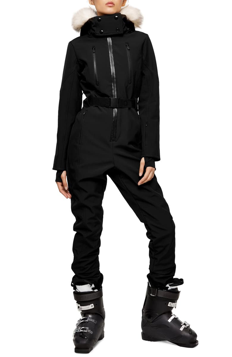 Topshop SNO Black Hooded Ski Jacket, This Winter, Hit the Slopes in a  Seriously Chic Ski Outfit