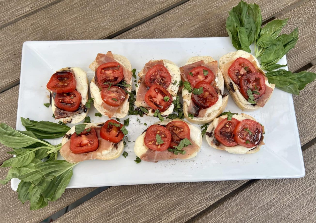 Easy Summer Caprese Crostini Recipe Stroller in the City