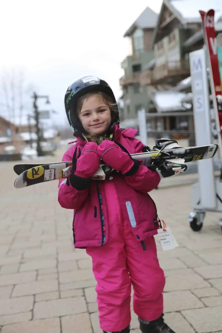 kids learn to ski