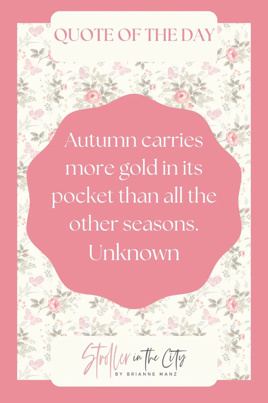Text:// Autumn caries more gold in its pocket that all the other seasons 