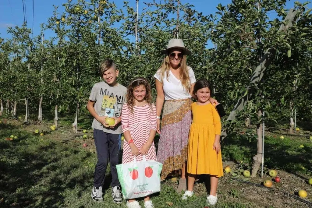 Apple picking with kids outside of NYC 
