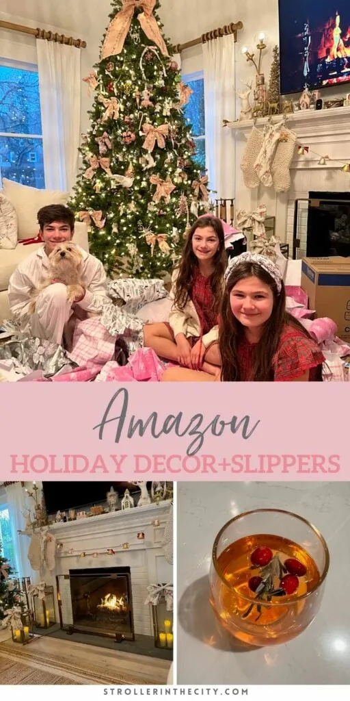 amazon holiday decor and slippers