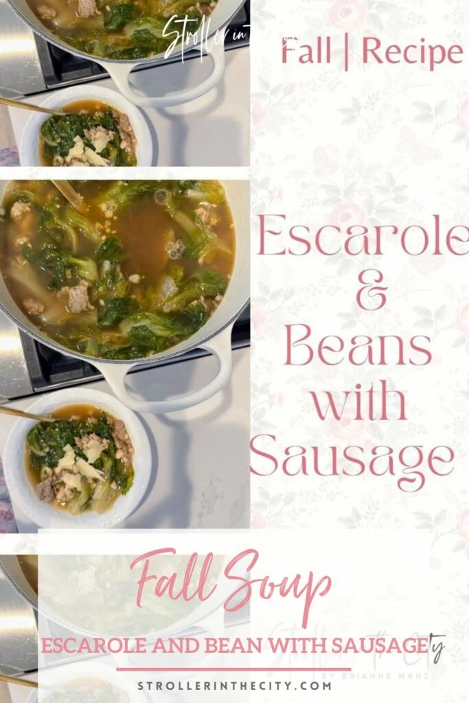 escarole and bean soup with Italian sausage