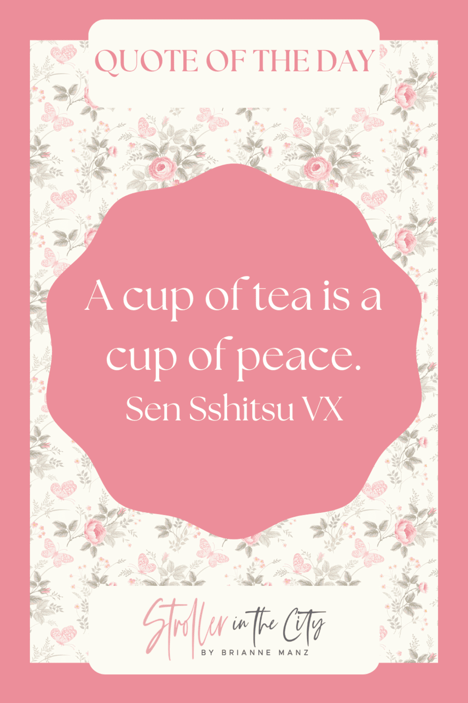 Text:// A cup of tea is a cup of peace