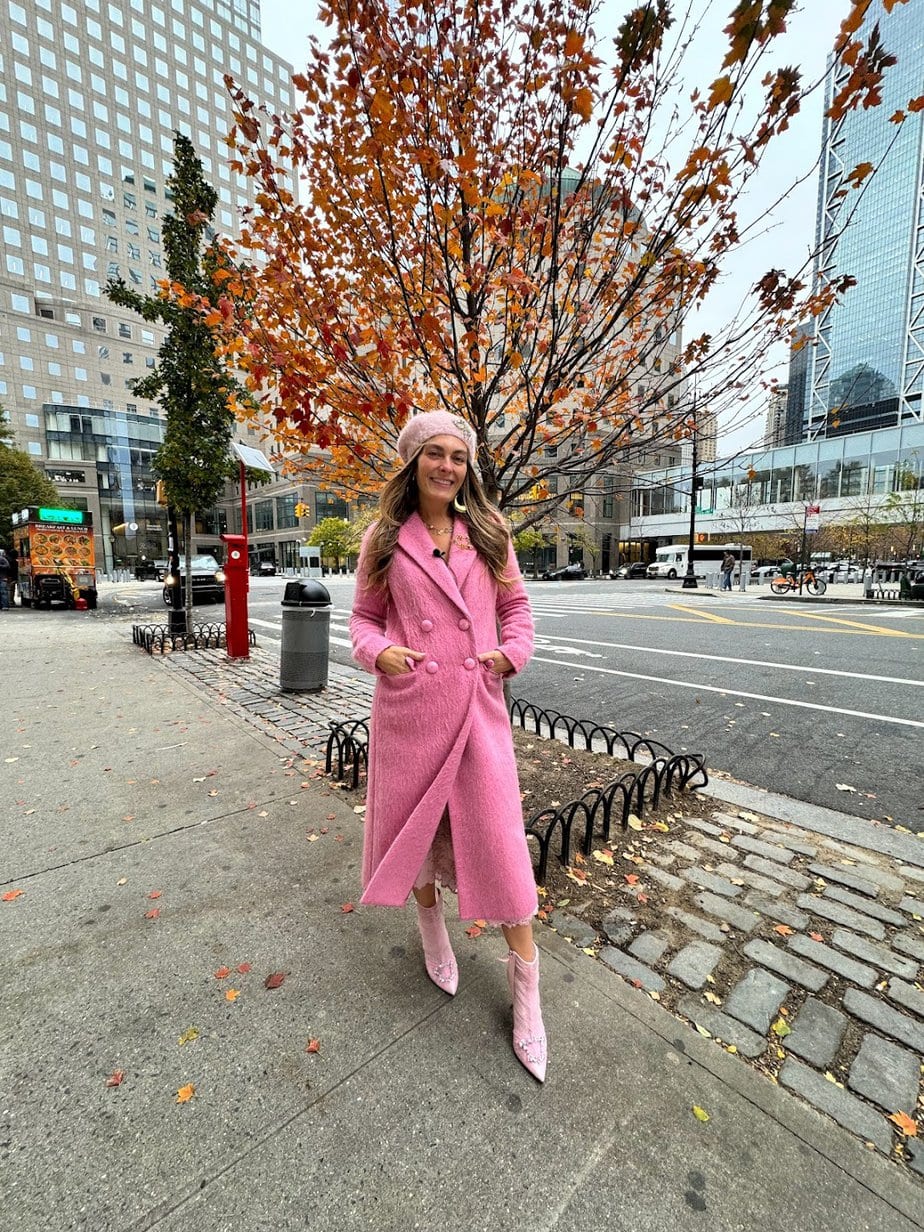 pink coat for winter