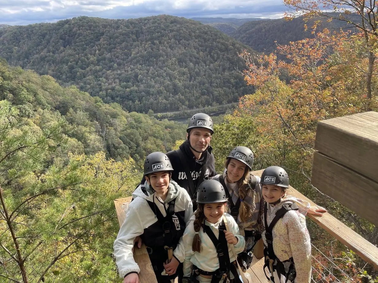 fall ziplining