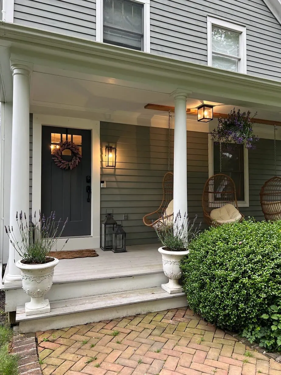 fall porch decor