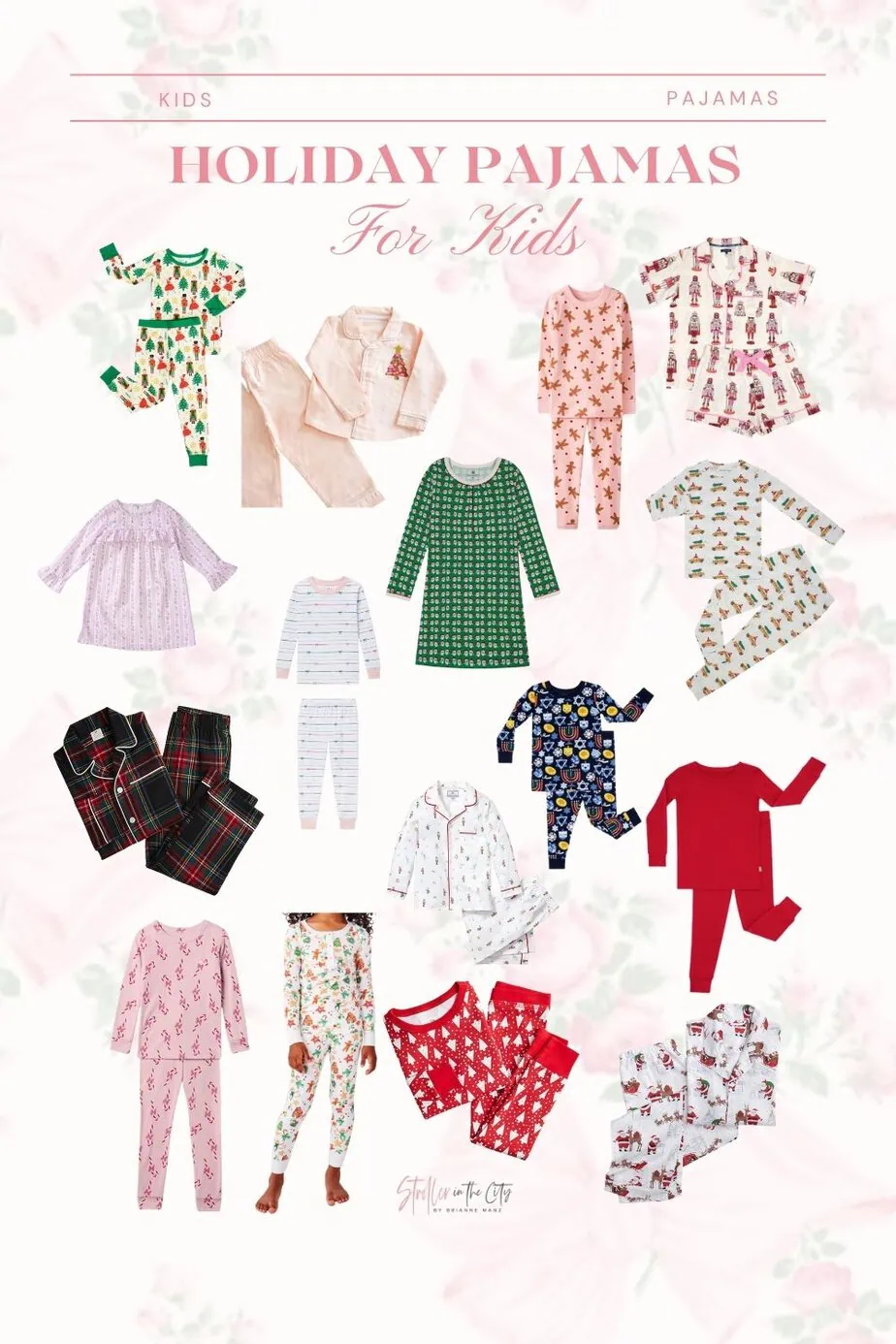 kids holiday pajamas