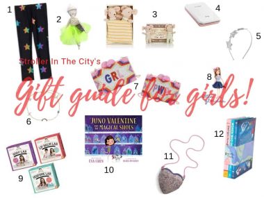 Gift Guide for girls with numbers