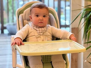 baby in highchair